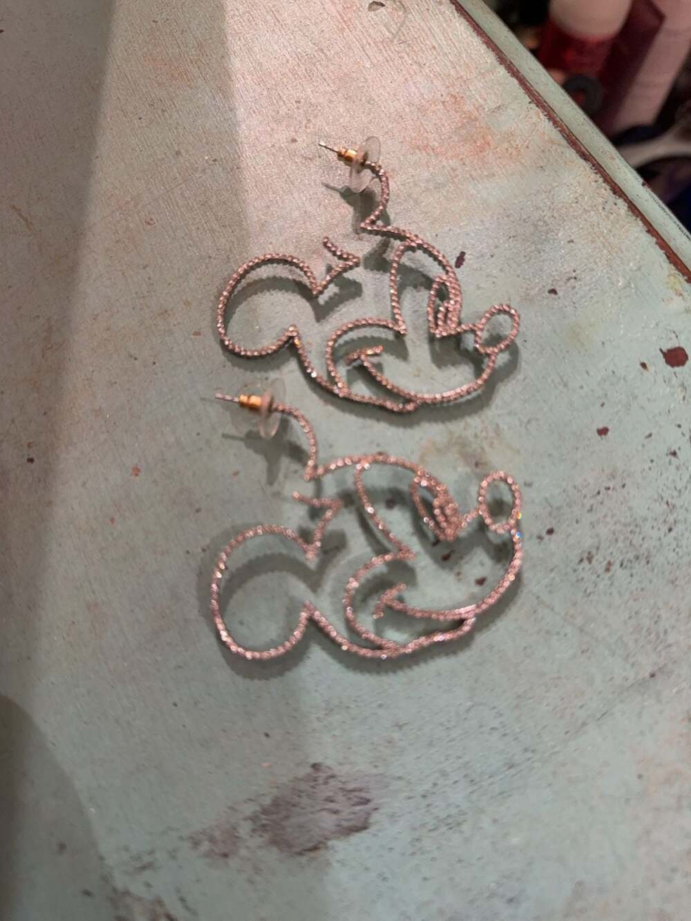 BaubleBar Disney Mickey Mouse Crystal Outline Earrings